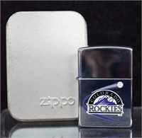 Colorado Rockies Baseball Zippo Lighter
