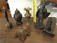(6) Misc. Brass Figurines Lot
