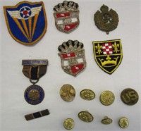 WWII Buttons & Patches