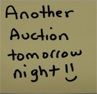 Another Auction Tomorrow Night
