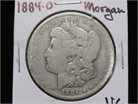 1884 O MORGAN SILVER DOLLAR 90% VG