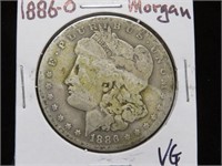1886 O MORGAN SILVER DOLLAR 90% VG