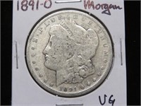 1891 O MORGAN SILVER DOLLAR 90% VG