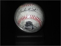 Babe Ruth Facsimille Baseball on Stand