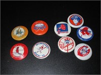 1970's Lot of MLB Baseball Team Mini Pinbacks