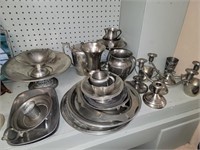 LARGE LOT OF PEWTER