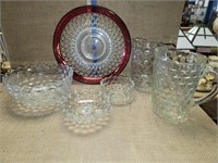 GLASS BOWLS & WATER PICHERS