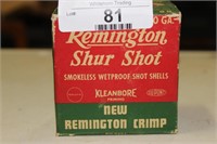 20 GAUGE REMINGTON SURE SHOT SHELLS