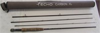 4pc. ECHO 9ft  Carbon XL Fly Fishing Rod w Case