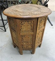 Folding Carved Table