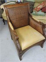Vintage Ratan Woven Armchair