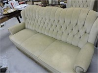 Vintage Sofa With Tufted Back