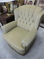 Vintage Chair With Tufted Back