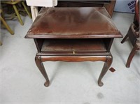 Vintage End Table W/ Slide Out Writing Table