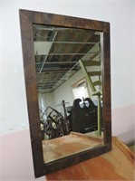 Antique Bevelled Glass Mirror