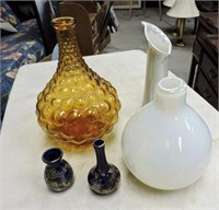 Cobalt Blue, Opalesent Vases, Etc