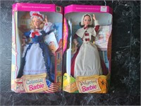 Set 2 Vintage 1994 Barbies new in Box-Colonial and