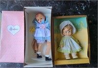 Set of 2 Vintage Dolls-1 New in partial box