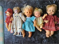Set 5 Vintage Dolls