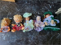 Set of 5 Vintage Dolls