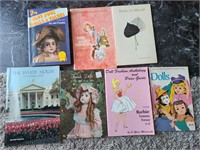 Set 6 Vintage Books-Dolls, White House, Amy