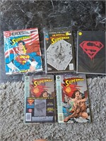 Set of 5 Vintage Rare Valuable Superman Comic Book