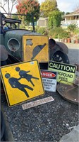 CAUTION AND WORKING SIGNS