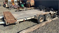 TWIN AXLE CAR TRAILER AND WINCH