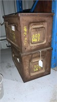 2X ARMY AMMO BOXES