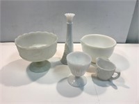 Milk glass and other glass