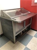 STAINLESS   REFRIDERATED KITCHEN PREP STATION