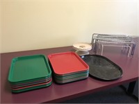 SERVING TRAYS, ELEVATED COOLING RACKS