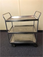 3 TIER STAINLESS UTILITY CART