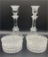 Crystal Candleholders and Coasters