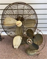 (2) Vintage Fans