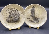 Decorative Eagle Plates w/Stands