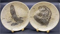 Decorative Eagle Plates w/Stands