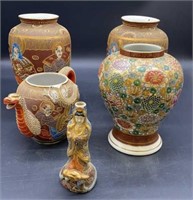 Japanese Vases and Decor Grouping