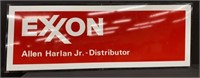 Vintage Exxon Gasoline Porcelain Sign