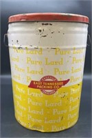 East Tennessee Packing Co Lard Tin