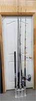 Fishing Rods, Reels and Stand