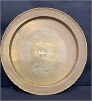 Vintage Brass Tray - 26 in