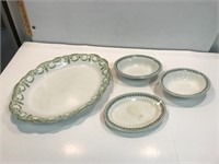 Made in England platter and dishes