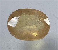 Certified 4.10 Cts Natural Yellow Sapphire