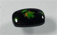Certified 5.00 Cts Natural Black Opal