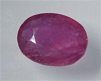 Certified 9.44 Cts Natural Ruby