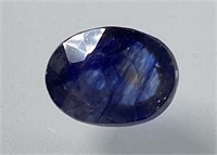 Certified 5.75 Cts Natural Blue Sapphire