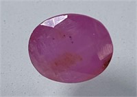 Certified 3.40 Cts Natural Ruby