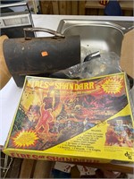 Vintage Game and Metal Lunch Box