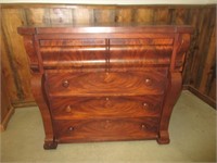 1860'S MONTREAL EMPIRE CHEST OF DRAWERS